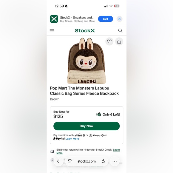 🎒✨ Authentic RARE Pop Mart Labubu Backpack ✨🎒 - Picture 2 of 6